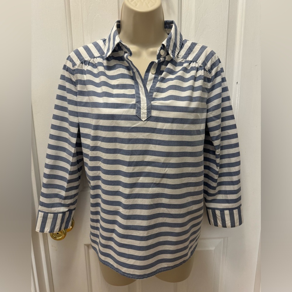 Vinyard Vines crisp cotton lightweight 3/4 length sleeve